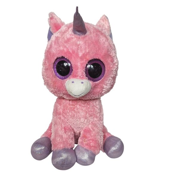 Ty Beanie Boos Large Magic Unicorn Plush Justice Exclusive 2014 17.5” - Picture 1 of 8